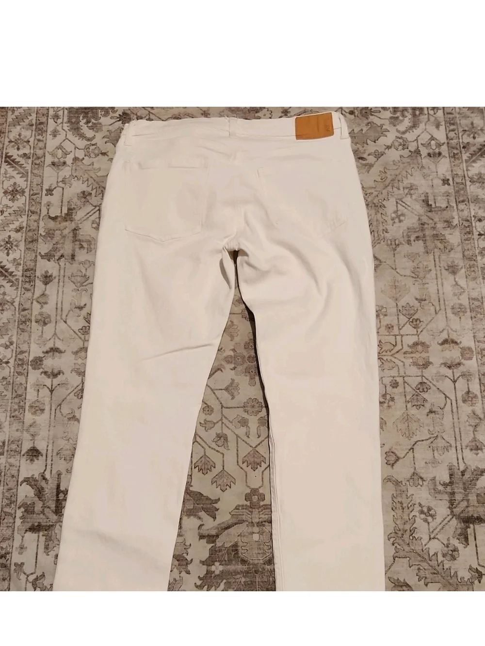 Men's Slim White Jeans - Clean Slim Fit
